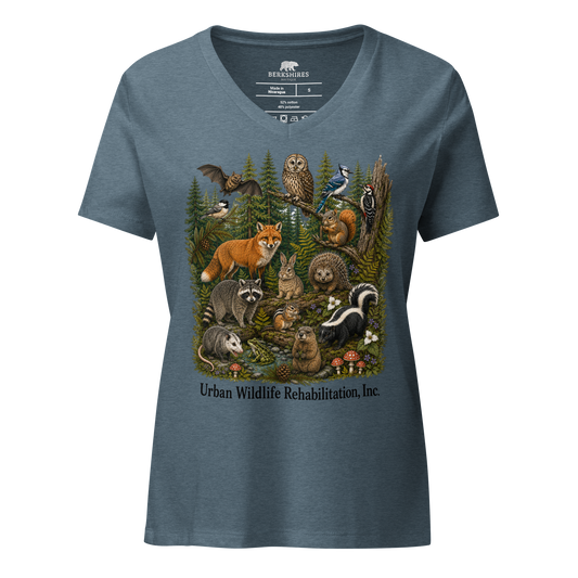 Woodland Collage | Women’s V-Neck