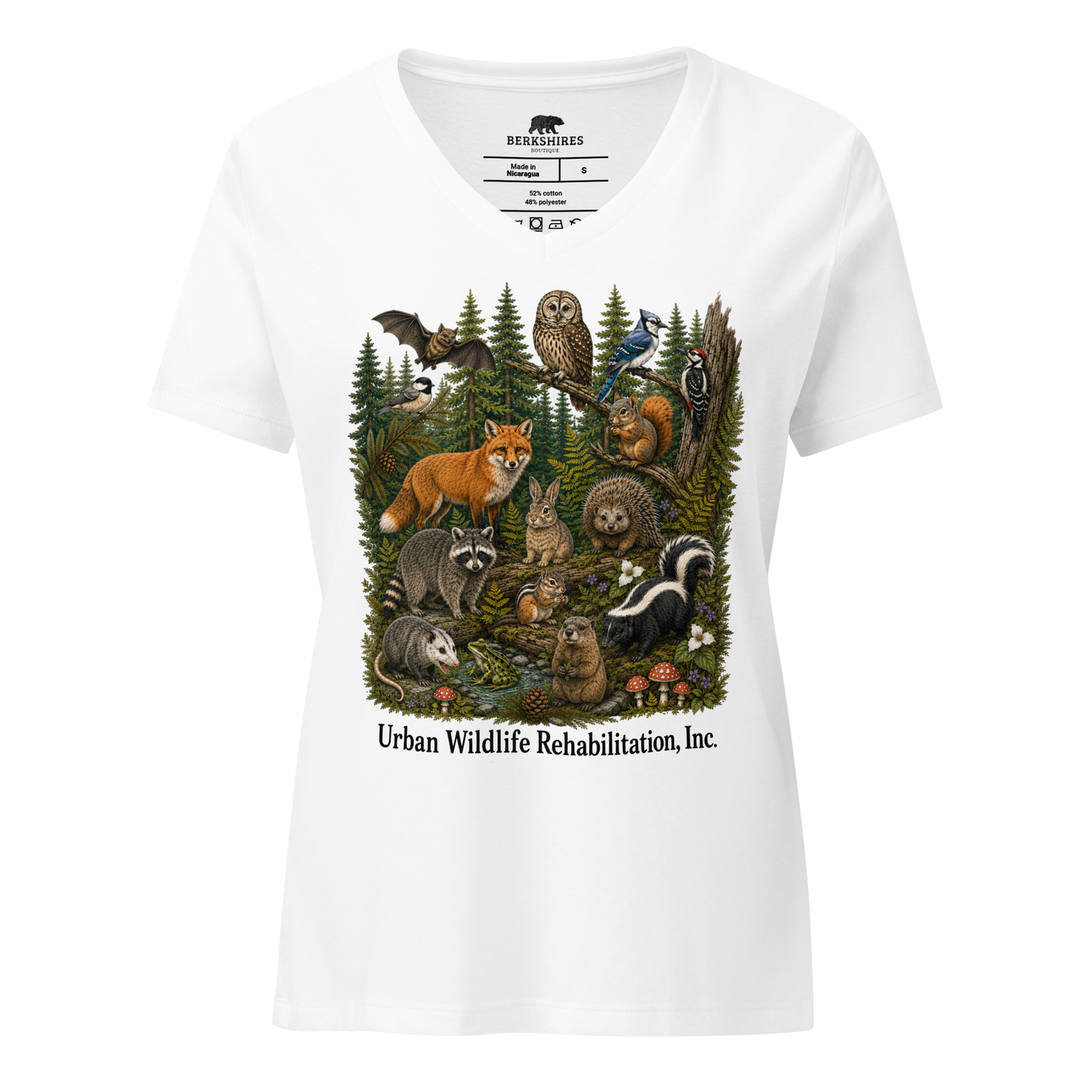 Woodland Collage | Women’s V-Neck
