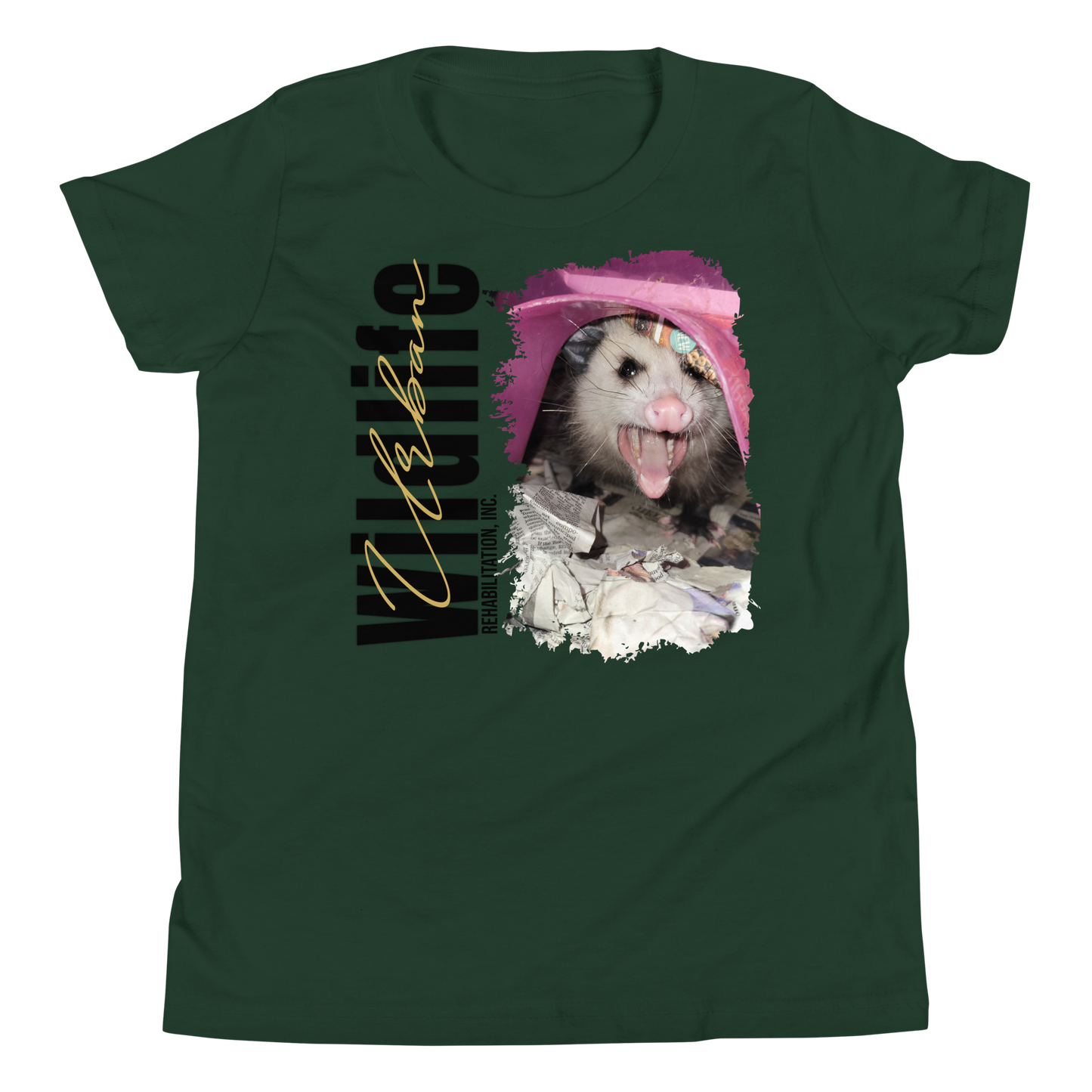 Wildlife Rehabilitation Opossum | Youth Short Sleeve